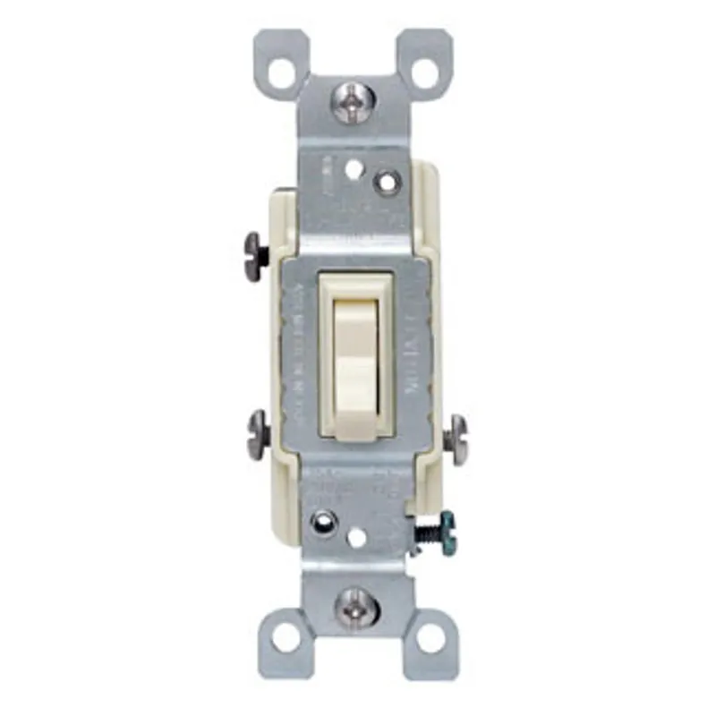 Leviton 1453-2E 15 Amp, 120 Volt, Toggle Framed 3-Way AC Quiet Switch