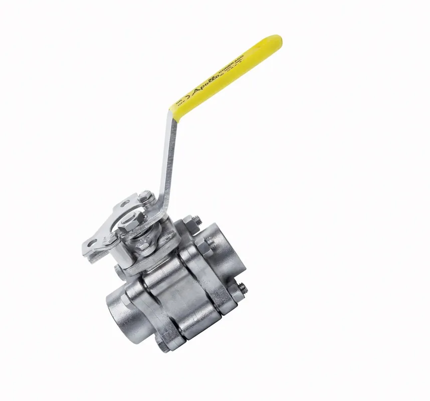 Apollo Valves 86B10101 Stainless Steel 3 Piece Full Port Ball Valve 1/4 inches