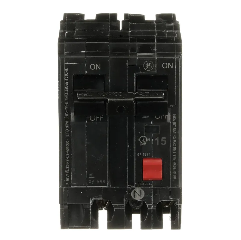 Abb THQL2115PGFT Q-Line Ground Fault Circuit Breaker 15 Amp Double-Pole