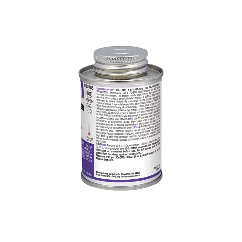 Oatey 30755 Pvc Cpvc Purple Primer 4 Oz