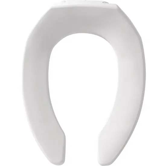 Bemis 1955ssctbl Open Front Sta-tite Toilet Seat Black