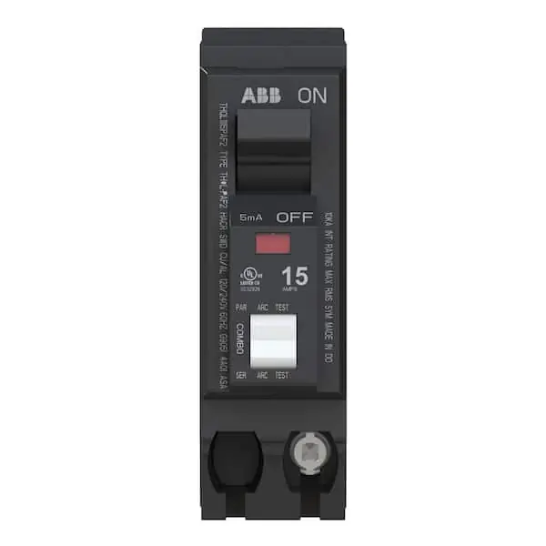 Abb thql1115paf2 15A 1p 120vac Plug In Afci Combo