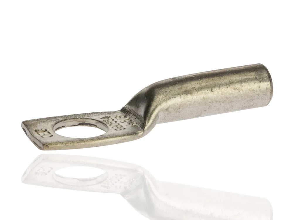 Nsi Industries L438 L Series Compression Long Barrel Copper Lug, One Hole, 3/8 inches Stud