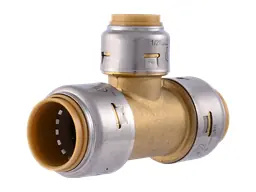 Sharkbite ur412-6 Brass Push Reducing Tee 3/4x3/4x1/2