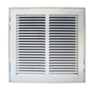 Metal-fab mfrg144w Stamped Return Grille 14x4 Steel White