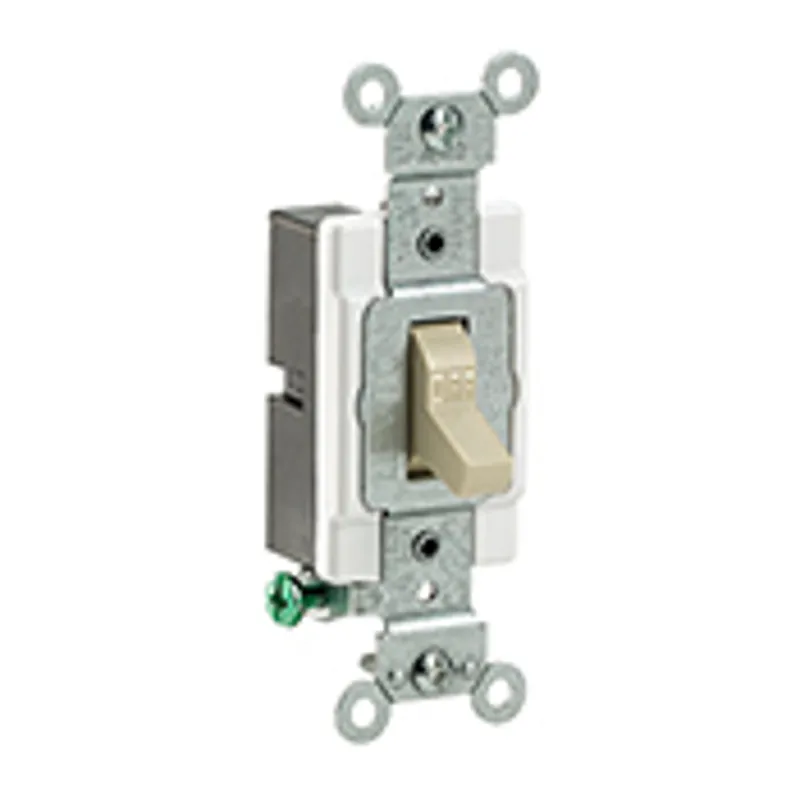 Leviton CS120-2I Toggle Single-Pole AC Quiet Switch 120/277-Volt