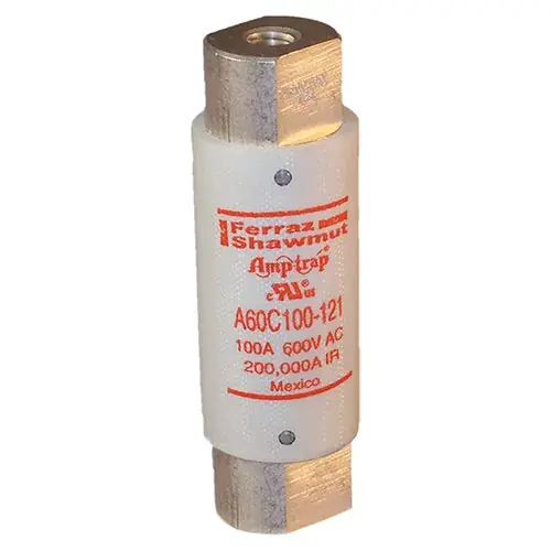 Mersen A60C100-121 Capacitor Fuse A60C 600VAC 100A Screw-in Amp-Trap