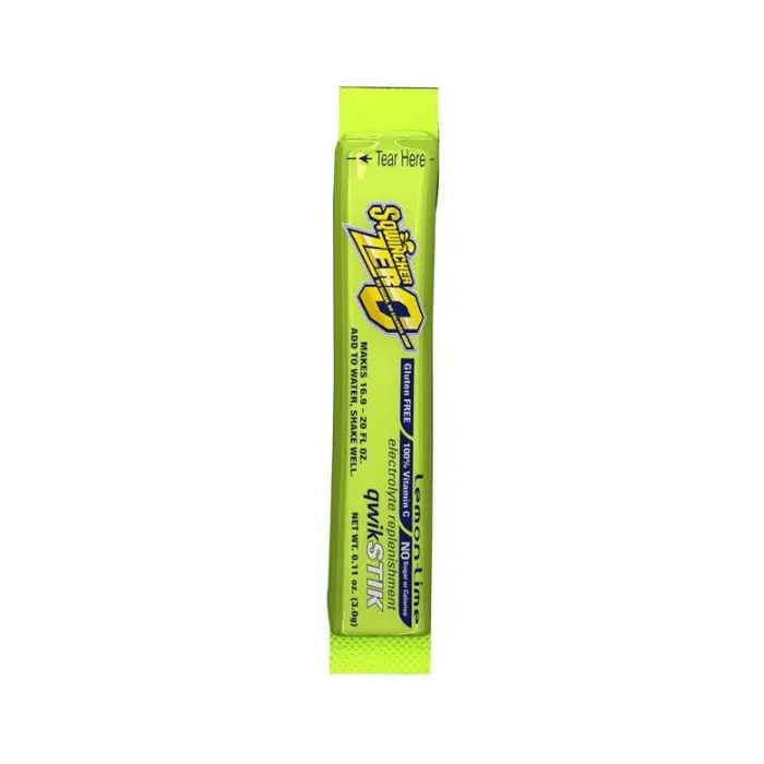 First Aid Only 91282 Sqwincher Zero Qwik Stik Electrolyte Powder Packet 50/Bag