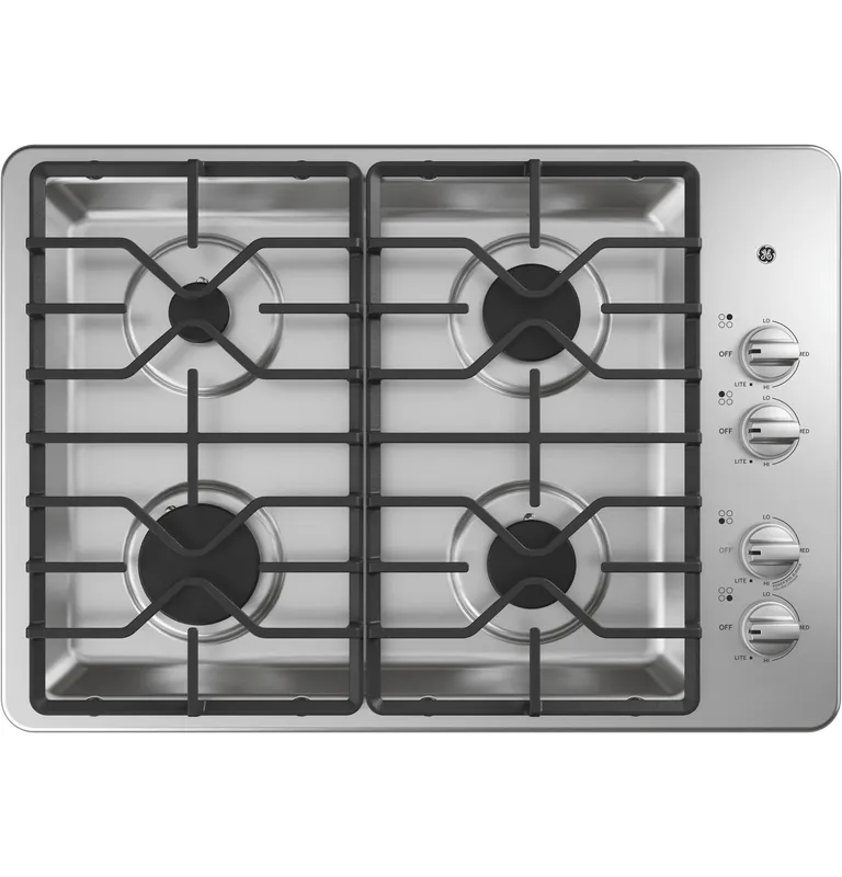 Ge Appliances JGP3030SLSS 30 inches Built-In Gas Cooktop with Dishwasher-Safe Grates