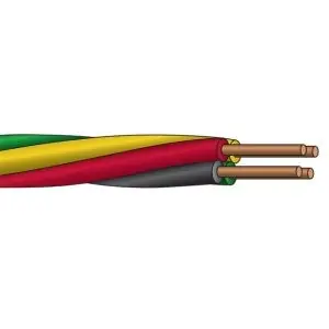 Service Wire PT12/2GG500 feet Twisted Pump Wire 12 AWG 2-Wire 500 ft L