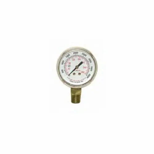 Uniweld g1d 400 Psi 2 Inch Brass Welding Pressure Gauge