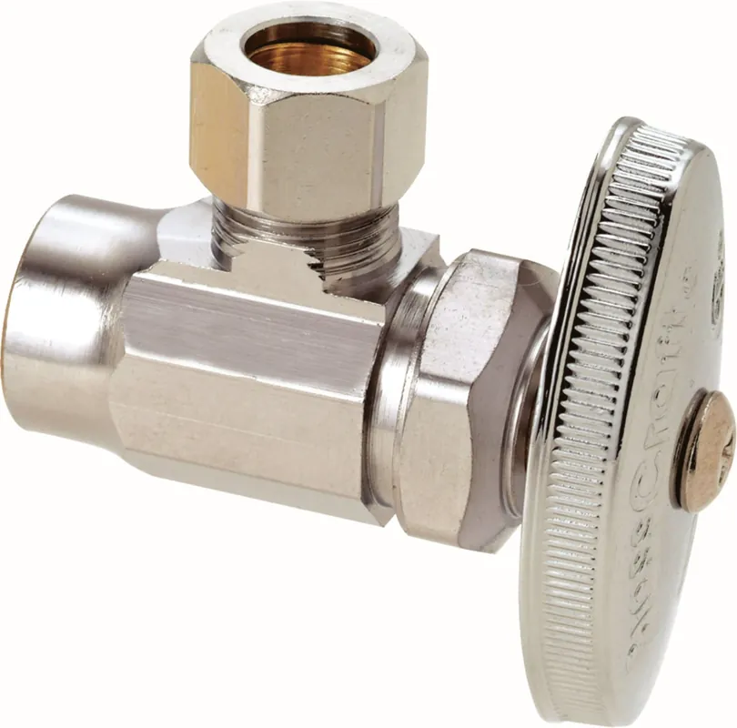 Brasscraft R19XC Angle Stop 1/2 inch x 3/8 inch OD