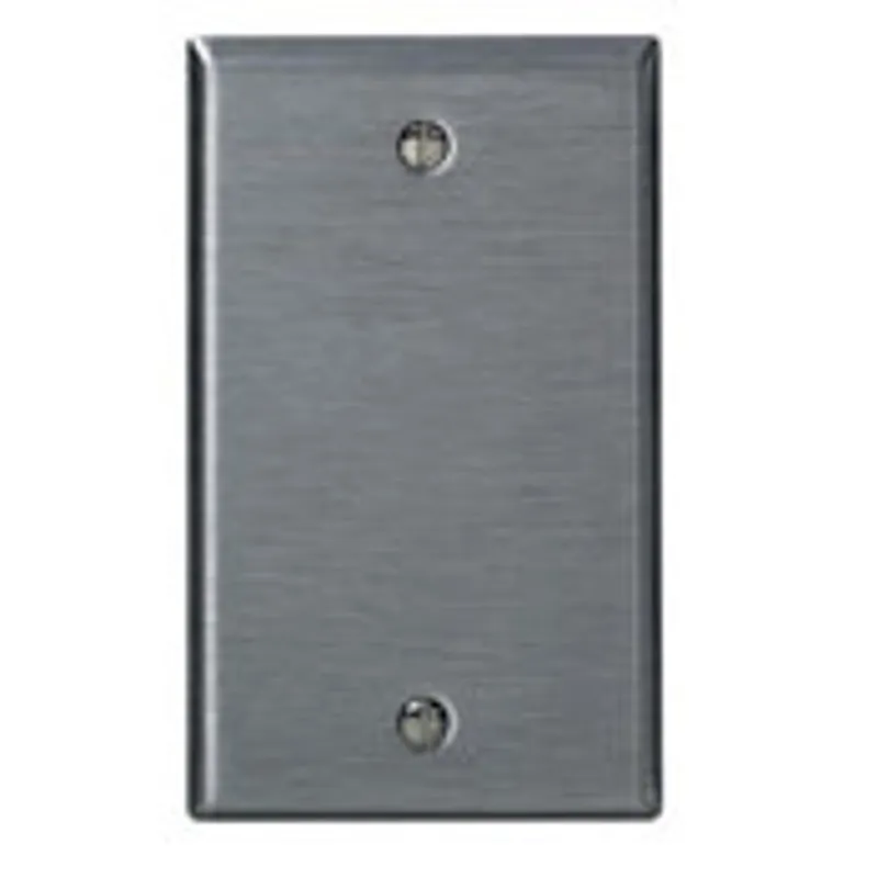 Leviton SSJ13-40 1-Gang, 1-Box Mount Stainless Steel, Midway Size Wallplate