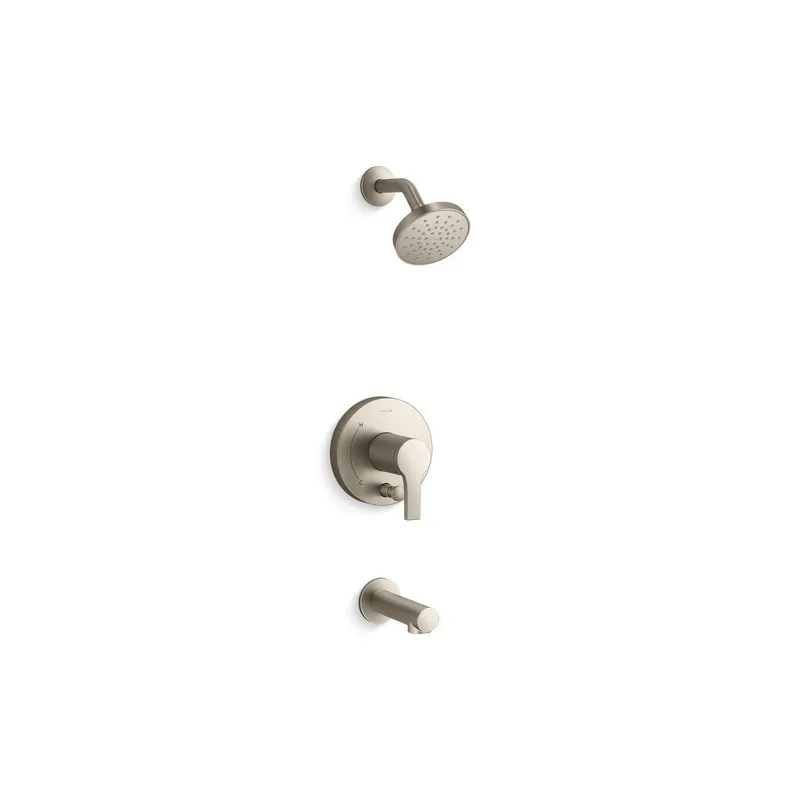Kohler T35327-4G-BN Elate 1-Handle Tub and Shower Trim Kit 1.75 GPM