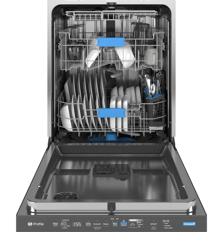 Ge Appliances PDP795SYVFS Profile Energy Star Smart UltraFresh System Dishwasher with Microban Antimicrobial Technology 39 dBA