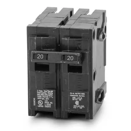 Schneider Electric Q220 Type Q Breaker Plug in SIEMENS 2 Pole 20A