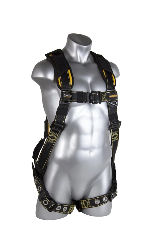 Guardian Fall Protection 21042 Cyclone Harness with QC Chest/TB Leg/No Waist Belt/Non Construction Size Medium/Large