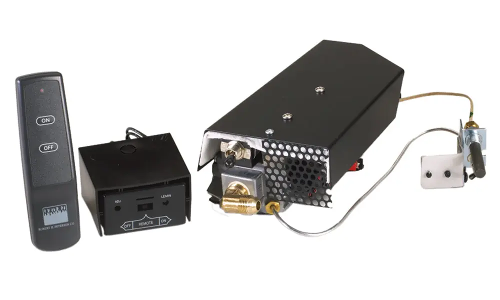 Rh Peterson G46-24-17 Burner Real Fyre G46 Advanced Glowing Ember System 24 Inch Natural Gas Vented 55K BTU Variable Remote Low Profile Valve