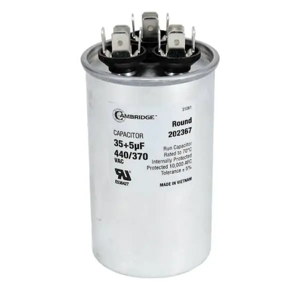 Cambridge 202367 Motor Run Capacitor 35 Plus 5 MFD