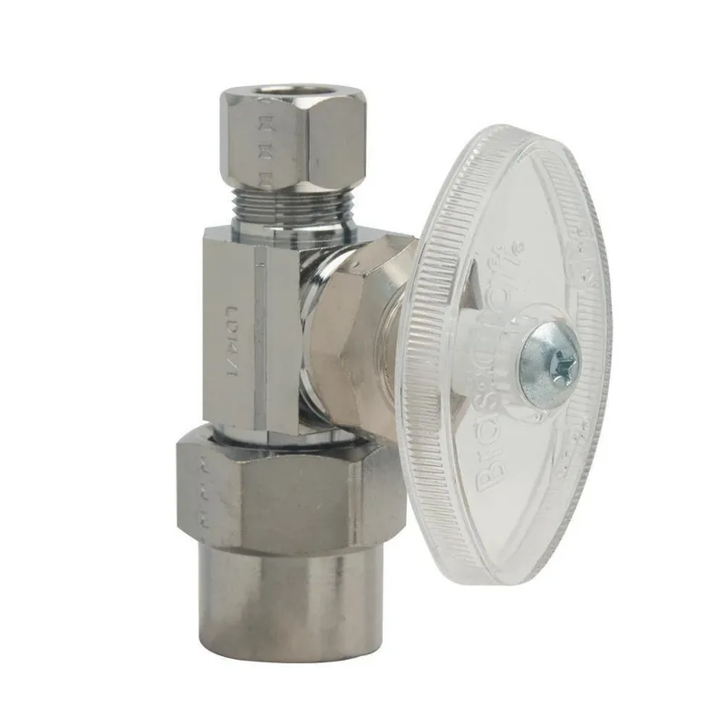Brasscraft PR-14 Series Straight Supply Stop Valve 1/2 x 3/8 in.