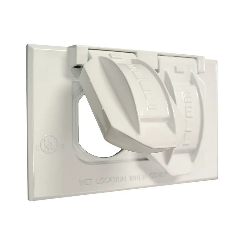 Hubbell 5180-1 Single Gang Weatherproof Cover Horizontal Duplex