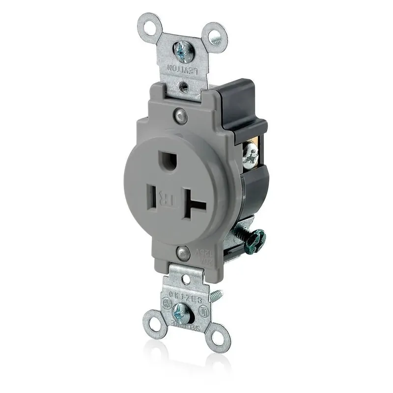 Leviton T5020-GY Receptacle 20 Amp, 125 Volt