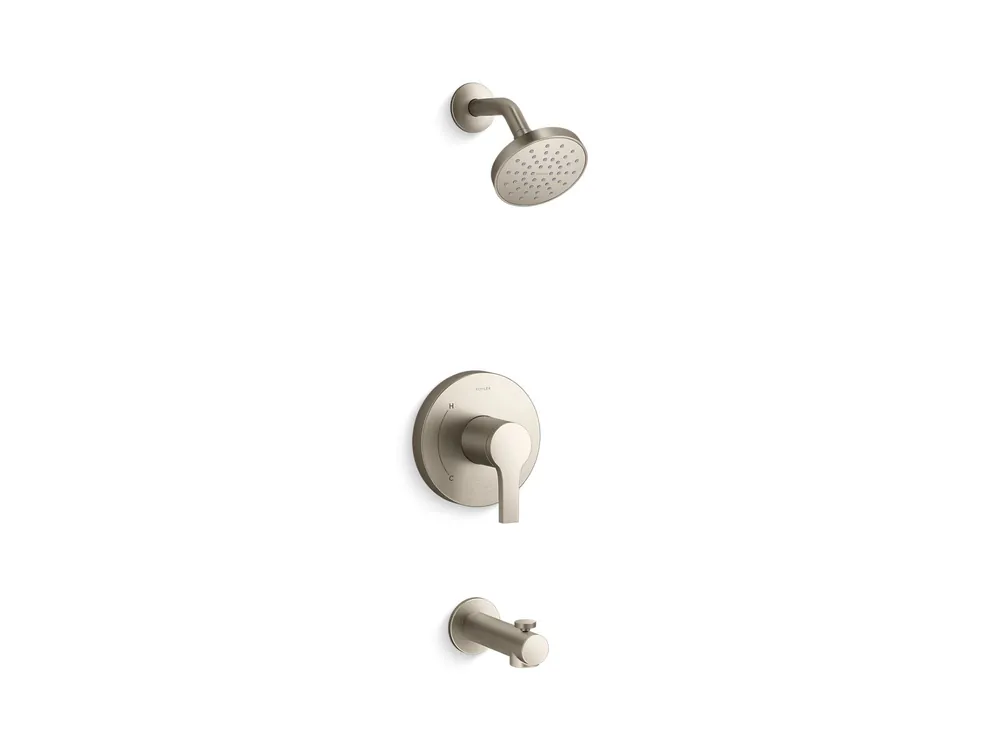 Kohler TS35322-4G-BN Elate Rite-Temp Bath and Shower Trim Kit 1.75 Gpm