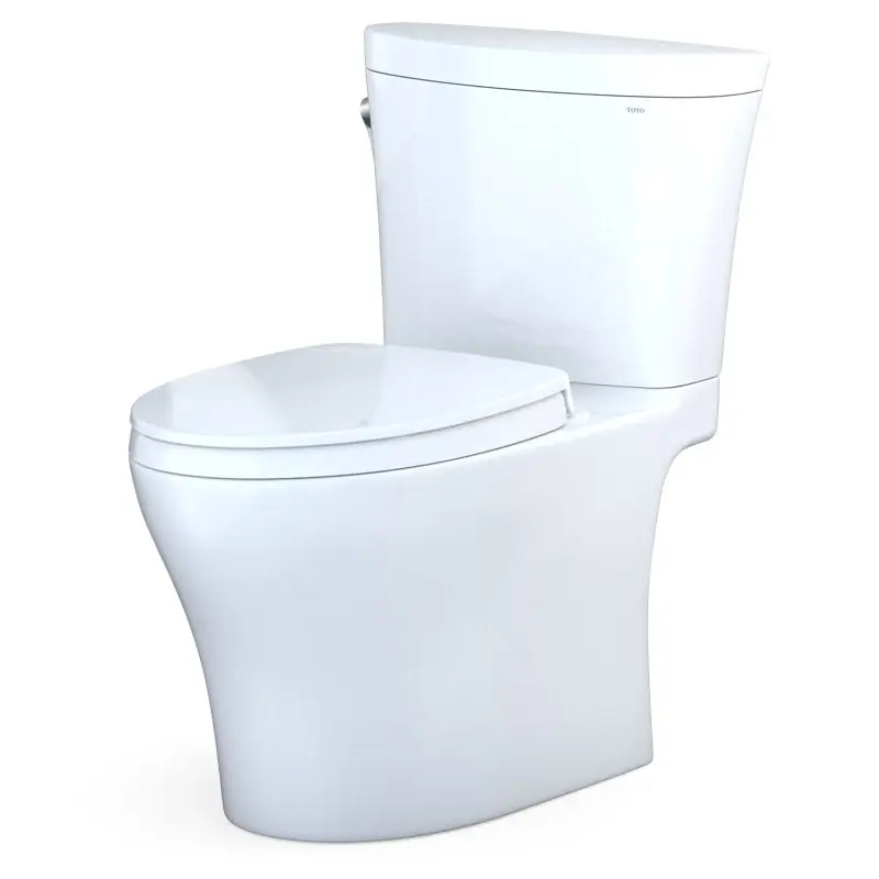 Toto MS448124CEMFG#01 Aquia IV Arc Two-Piece Elongated Dual Flush 1.28 and 0.8 GPF Universal Height Toilet MS448124CEMFG#01