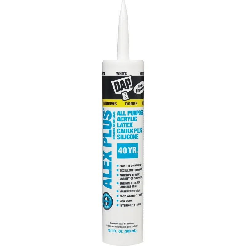 Dap 18152 Alex Plus All-purpose Caulk White 10.1 Oz