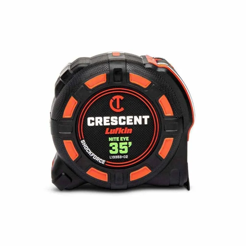Crescent L1335B-02 Shockforce Nite Eye Tape Measure 35 feet