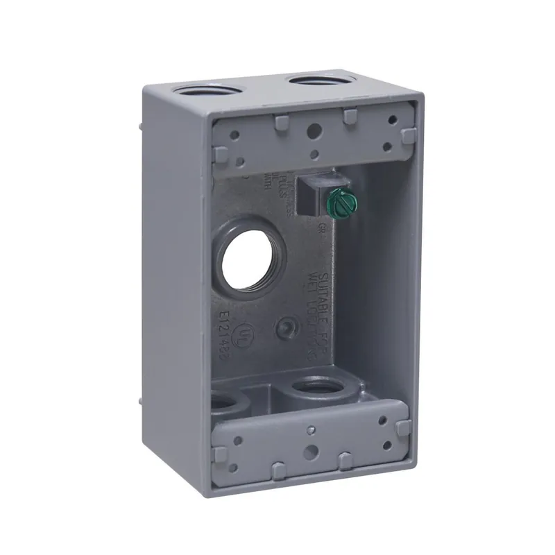 Hubbell 5322-0 Weatherproof Outlet Box With Lug 5 Outlets