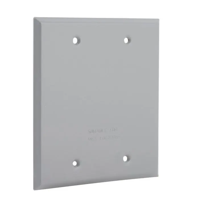 Hubbell 5175-0 Blank Weatherproof Device Cover 2-Gang