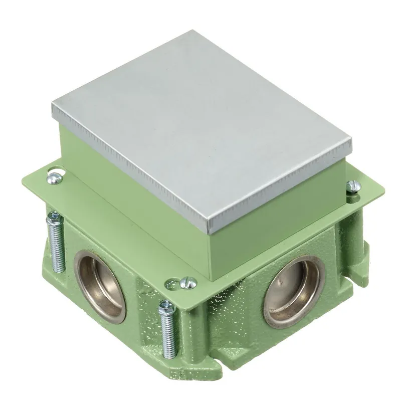 Hubbell FB4133 Flush 1-Gang Concrete Floorbox with Rectangular Cover, 3.50 inches Minimum Depth of Pour