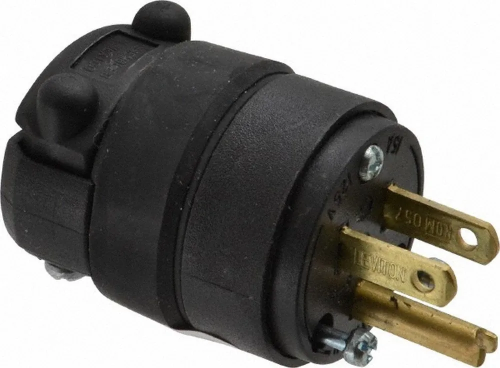 Leviton 515pr straight blade plug 15 amp 125 volt