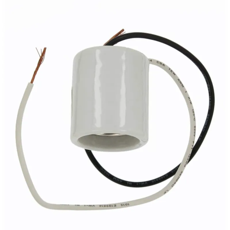 Leviton 10085 medium base one-piece keyless incandescent lampholder