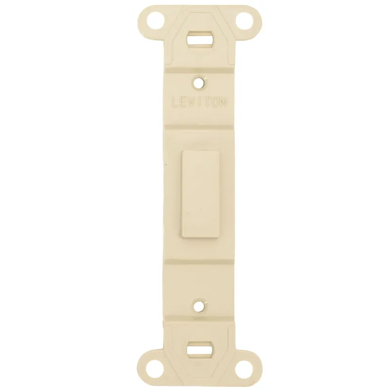 Leviton 80700-I Toggle Plastic Adapter Plate, Blank Toggle No Hole