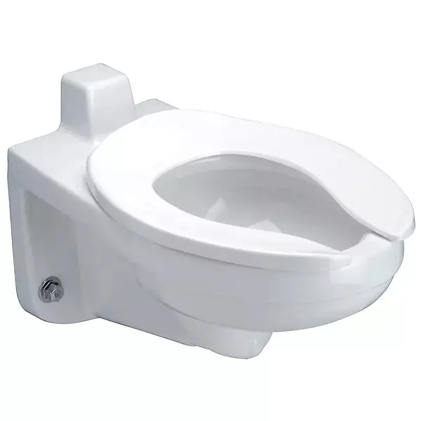 Zurn Z5617-BWL Back Spud Wall Hung Flush Valve Toilet with Zurnshield Glaze