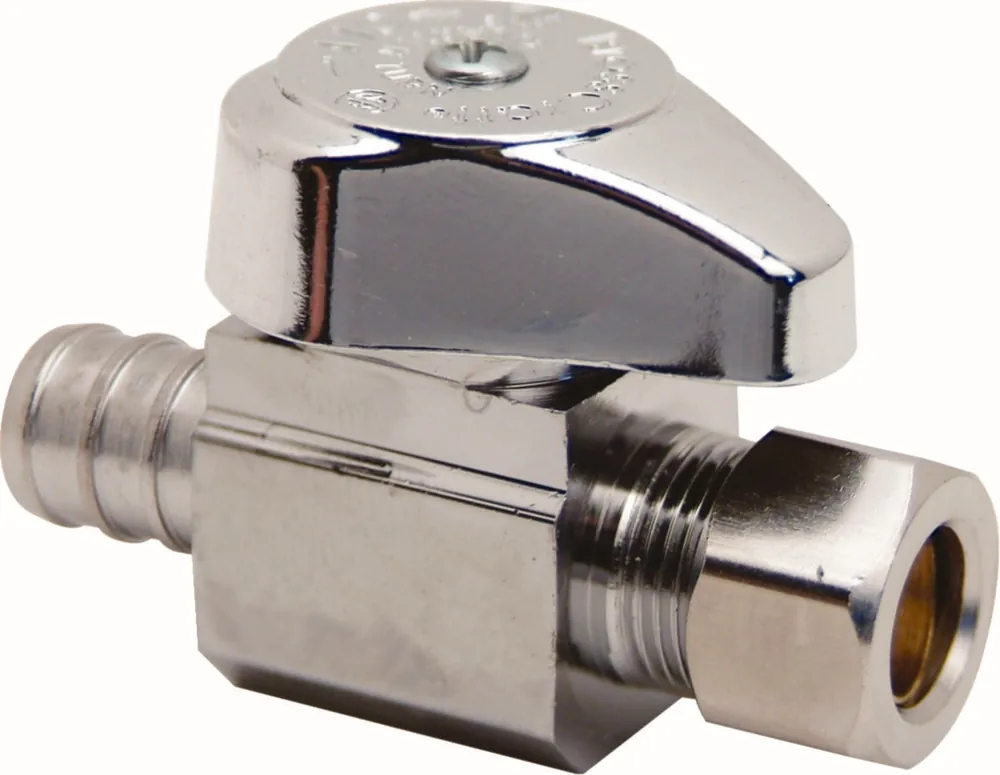 Brasscraft G2BRPX14XC 1/2 inches Barb X 3/8 inches Od Comp Straight Shutoff
