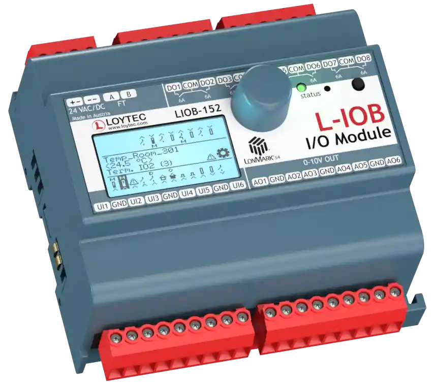 Loytec LIOB-152 Lon I/O Module 6Ui 6Ao 8Do