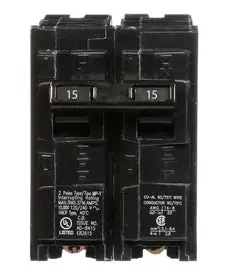 Eaton siemens-q215 15A 2-pole 240V Plug-in Circuit Breaker