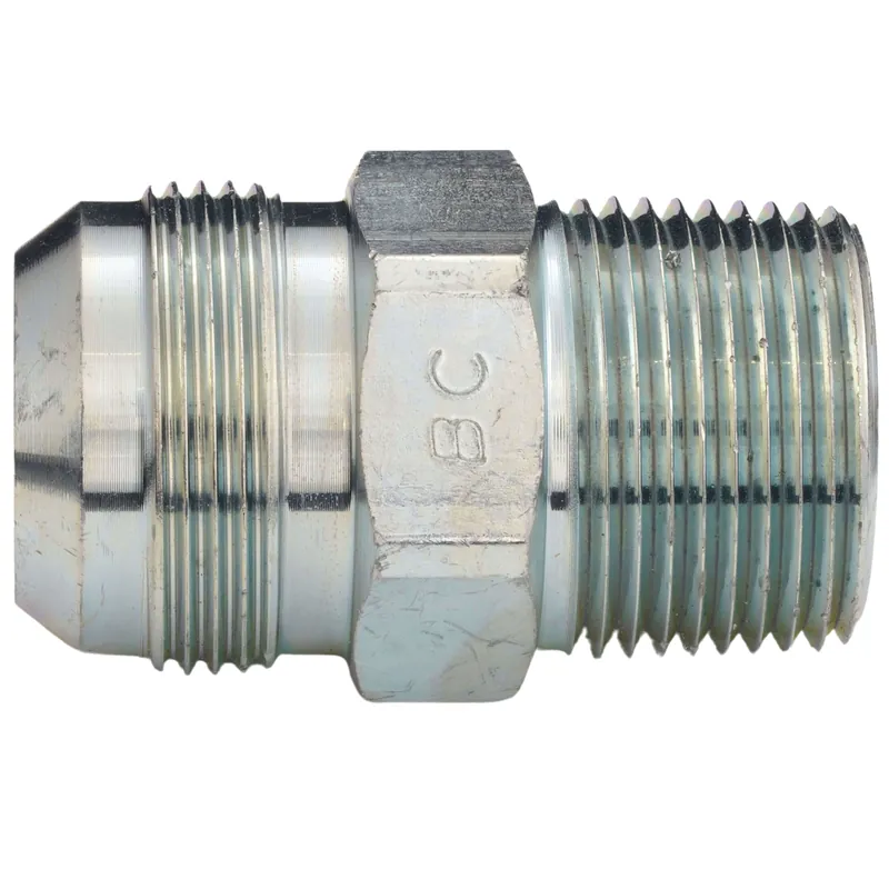 Brasscraft AU2-14-12 7/8 in. O.D. Flare x 3/4 in. MIP (1/2 in. FIP) Steel Gas Fitting