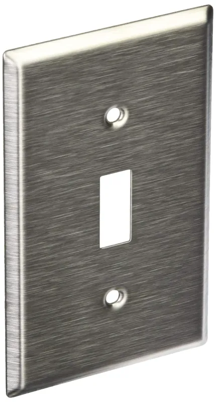 Leviton 84001-40 1-Gang Toggle Switch Wallplate Standard Size Device Mount 1 pack