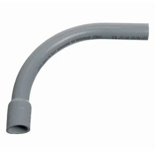 Atkore UA9AGB 1-1/4 inches PVC Sch40 Conduit 90deg Elbow - Belled End