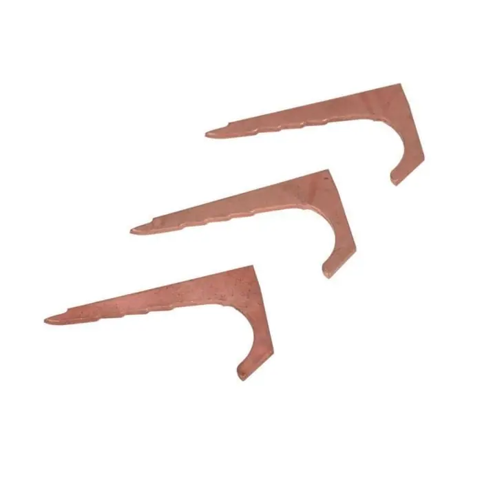 Oatey 33966 Flat Tube Nailer Copper Plated 1/2 X 3/4 in