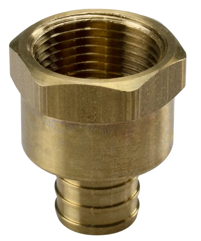 Sioux Chief 647XG3 1-Piece Straight Adapter, 3/4 in, F1807 Crimp x FNPT