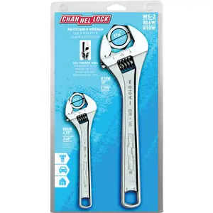 Channellock Inc WS-2 Adjustable Wrench Set (2pc)