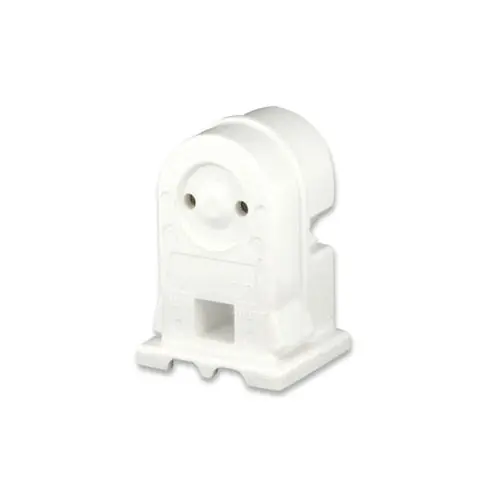 Leviton 13571-W Medium Base, Bi-Pin, Standard Fluorescent Lampholder, Pedestal, Slide-On, Stationary, Quickwire 18AWG Solid or Str Tinned