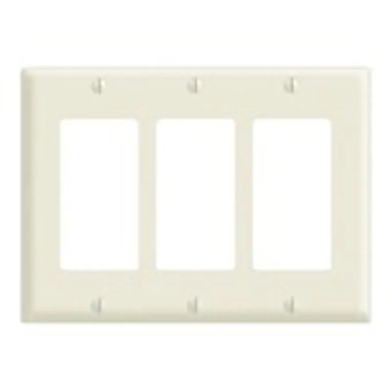 Leviton PJ263-T 3-Gang Decora/GFCI Wallplate Midway Size