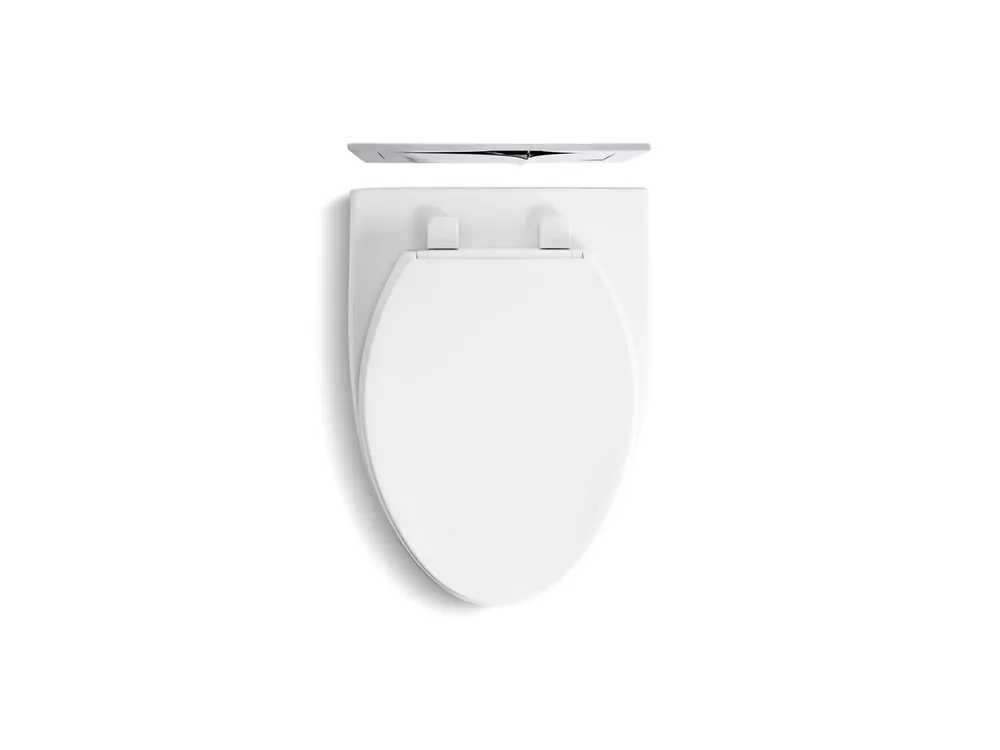 Kohler 62990 Veil Wall-hung Compact Elongated Toilet, Dual-flush