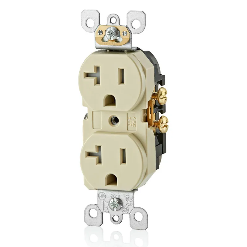 Leviton T5820-I 20 Amp Tamper-Resistant Duplex Outlet